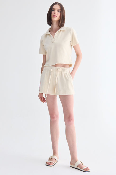 SHORTS RELAXED BEGE